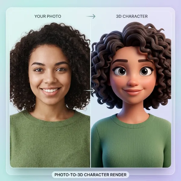 3d character render — made with Crevisto
