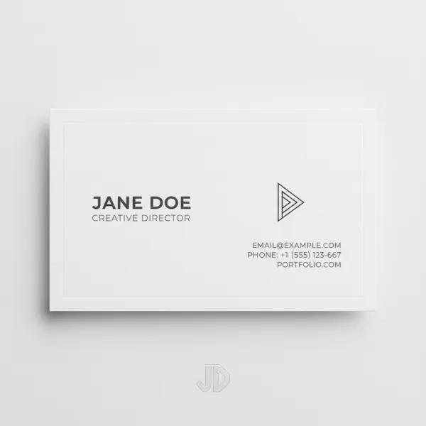 Business card — made with Crevisto