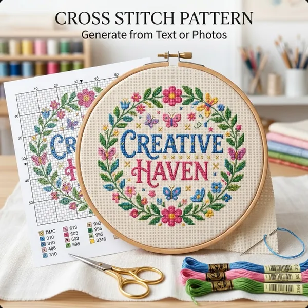 Cross stitch — made with Crevisto