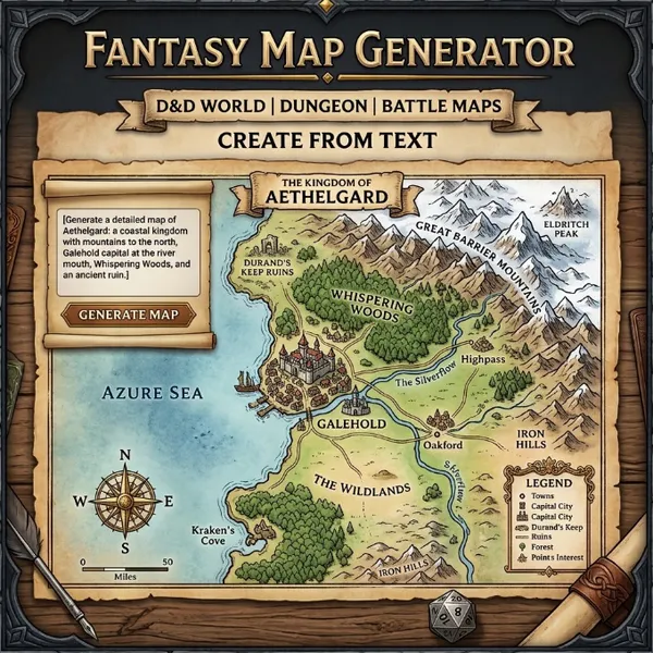 Fantasy map — made with Crevisto